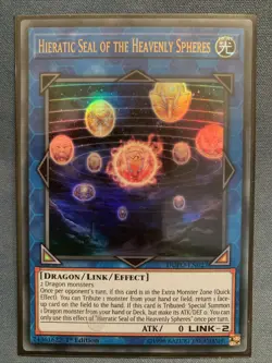 YuGiOh DUPO-EN027 Hieratic Seal of the Heavenly Spheres Ultra Rare 1st Edition - Image 1