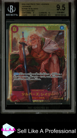 RAYLEIGH SEC ONE PIECE OP08-118 2025 TWO LEGENDS - ENG BGS 9,5 - Image 1