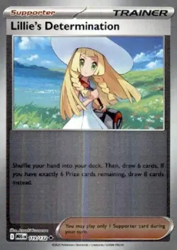 Lillie's Determination 119/132 Me01: Mega Evolution Reverse Holo Trainer Card-NM - Image 1
