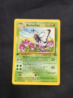 Pokemon Cards: Jungle 1st Edition Uncommon: Butterfree 33/64 - Image 1