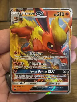 Flareon GX - SM171 - Pokemon Sun & Moon Promo Ultra Rare Card TCG Card Fire Foil - Image 1
