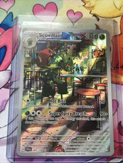 Pokemon TCG Scovillain Scarlet & Violet Base Set Holo Illustration Rare Card - Image 1