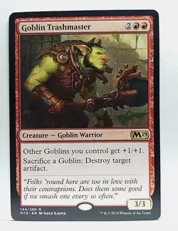 Goblin Trashmaster Magic The Gathering Mtg Rare M19 Cards - Image 1