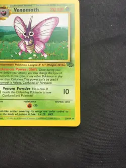 Pokemon Cards: 1st Edition Jungle Rare: Venomoth 29/64 - Image 4