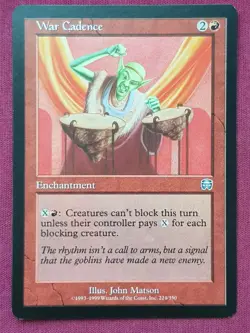 Magic The Gathering MERCADIAN MASQUES WAR CADENCE red card MTG - Image 1