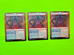 MTG Tarkir Dragonstorm - Lot of 3 Runescale Stormbrood Showcase - Foil Cards - Image 1