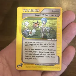 Town Volunteers - 136/147 Aquapolis - Pokemon TCG - 2003 Vintage Card TCG - Image 4