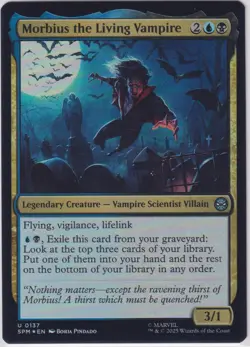 Morbius The Living Vampire - Marvel’s Spider-Man (SPM) - MTG - FOIL - NM - Image 1