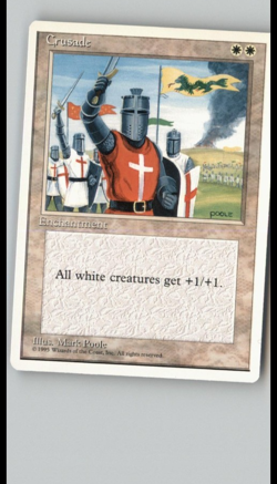 Magic the Gathering Crusades Lightly Played Fourth Edition - Image 1