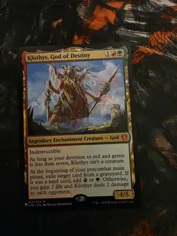 Klothys, God of Destiny #220 The List - Theros Beyond Death Regular Mythic - Image 1