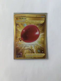 Pokemon TCG Sword & Shield Base Air Balloon Card 213/202 Secret Rare Gold - Image 2