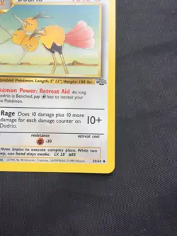 Pokemon Cards: Jungle 1st Edition Uncommon: Dodrio 34/64 - Image 4