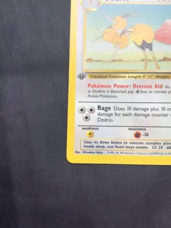 Pokemon Cards: Jungle 1st Edition Uncommon: Dodrio 34/64 - Image 5