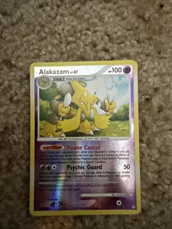 Alakazam Holo Rare 2/123 Mysterious Treasures 2007 Pokemon TCG Card - Image 1