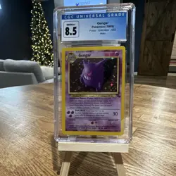 Pokemon TCG Fossil Unlimited Gengar Holo Rare 5/62 CGC 8.5 1999 HP 80 - Image 1