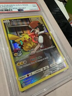 Pokemon TCG Pikachu Holo Secret Art Rare Card PSA 9 Cosmic Eclipse 241/236 Mint - Image 4