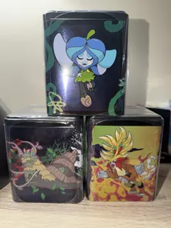 Pokemon TCG Stacking Tins Set of 3, Treasures Of Ruin & Ogerpon - Image 1