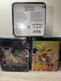 Pokemon TCG Stacking Tins Set of 3, Treasures Of Ruin & Ogerpon - Image 2