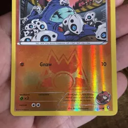 Pokemon TCG Team Magma's Aron Double Crisis 12/34 Reverse Holo Gas Fire Art - Image 3