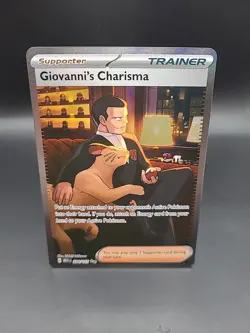 Pokemon TCG - Giovanni's Charisma 204/165 - Scarlet & Violet 151 - SIR - NM - Image 1