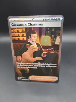 Pokemon TCG - Giovanni's Charisma 204/165 - Scarlet & Violet 151 - SIR - NM - Image 3