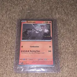 Reshiram 017/094 - Pokemon TCG: Phantasmal Flames - SEALED Stamped Promo - Image 1