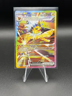 Jolteon ex 153/131 SV: Prismatic Evolutions Holo Pokemon SIR NM - Image 1