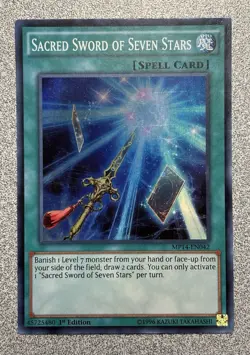 Sacred Sword of Seven Stars MP14-EN042 Super Rare 1st Edition LP - Image 1