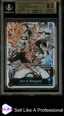 ACE & NEW GATE ONE PIECE ST22-001 2025 STARTER DECK 22 - ENG BGS 9,5 - Image 1