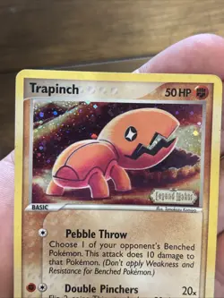 Pokemon TCG Card Trapinch 67/92 Legend Maker Reverse Holo Stamped Old School - Image 3