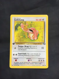 Pokemon Cards: Jungle 1st Edition Uncommon: Lickitung 38/64 - Image 1
