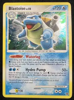 2007 Secret Wonders Blastoise Holo BLEED Error card 2/132 - LP - Image 1