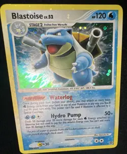 2007 Secret Wonders Blastoise Holo BLEED Error card 2/132 - LP - Image 2