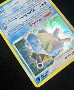 2007 Secret Wonders Blastoise Holo BLEED Error card 2/132 - LP - Image 5