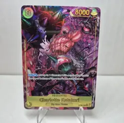 One Piece Charlotte Katakuri Card Alt Art OP03-123 Yellow SEC English TCG PRB-01 - Image 1