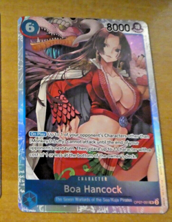ONE PIECE ENGLISH CARD HOLO GAME CARTE Boa Hancock OP07-051 SR TCG EN NEUF - Image 1