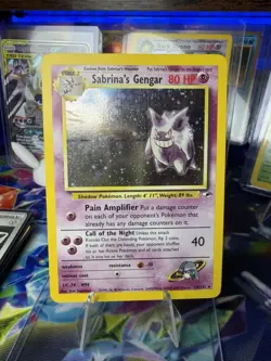 Pokemon TCG Sabrina's Gengar Gym Challenge Holo Card (Read Description) Marked - Image 1