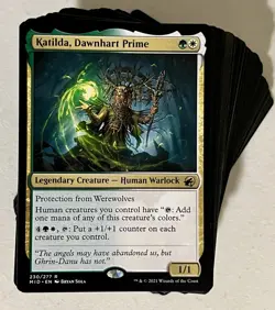 Katilda, Dawnhart Prime Commander Deck Human Counters EDH MTG Green White - Image 1