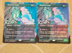 MTG Ext Art Devoted Druid x2 Mythic Lorwyn Eclipsed Special Guest FOIL x1 NM - Image 1