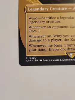 Sauron, the Dark Lord LTR M 0329 MTG Magic Lord Of The Rings Mythic NM - Image 4