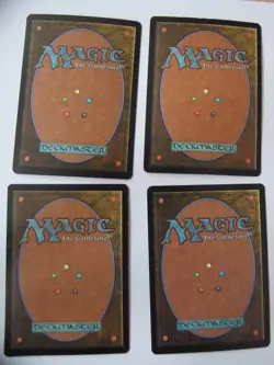 MTG Magic the Gathering 4 FOIL Karten schwarz EX vintage Flickwerkzombie - Image 2