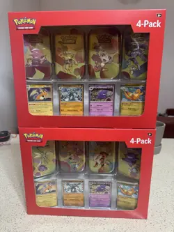 Pokemon 4 Mini Tins + 4 Promo Cards Bundle - 151 SAMS CLUB EXCLUSIVE [lot of 2] - Image 1