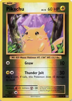 POKEMON Pikachu #35/108 Reverse Holo XY - Evolutions NM - Image 1
