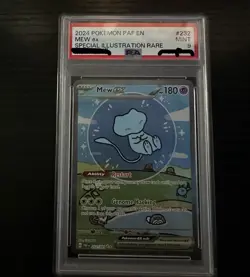 PSA 9 Pokemon English Paldean Fates SIR Bubble Mew - Image 2