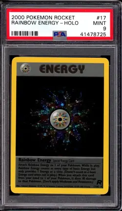 2000 Pokemon Rocket Rainbow Energy-Holo #17 PSA 9 MINT - Image 1