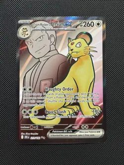 Pokemon TCG Team Rocket’s Persian ex 219/182 SV10: Destined Rivals Ultra Rare NM - Image 1