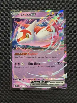 Pokemon TCG Latias ex 076/191 SV08: Surging Sparks Double Rare Near Mint - Image 1