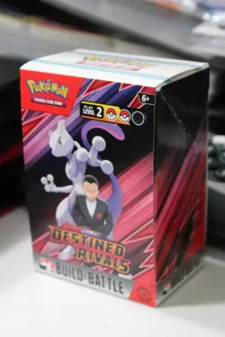 Pokemon Destined Rivals Build Battle Prerelease Box NM *BOX AND LIST ONLY* - Image 1