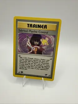 Pokemon TCG Sabrina's Psychic Control #121/132 Gym Challenge 1st Edition - Image 1