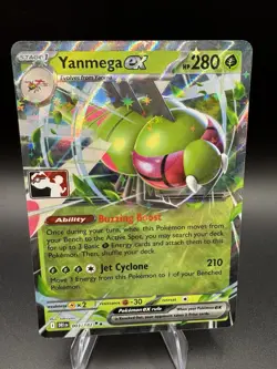Yanmega Ex 003/182 Pokemon Play! Prize Pack Series 8 Stamped Pack Fresh - NM - Image 1